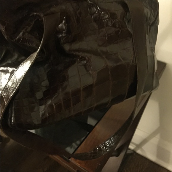 Bergdorf Goodman croc or gator purse-20yrs old min - Picture 4 of 6